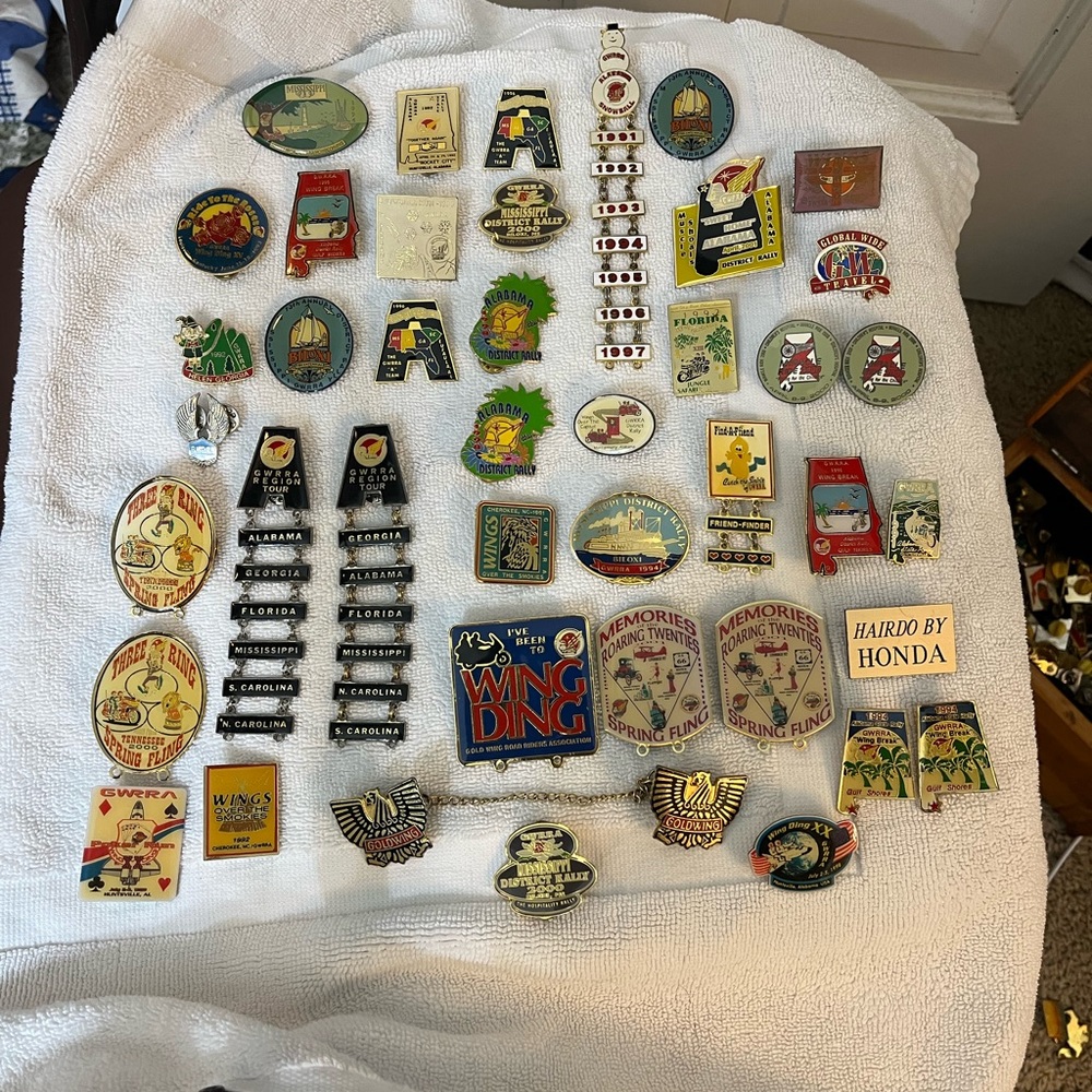 Gold Wing motorcycle pins